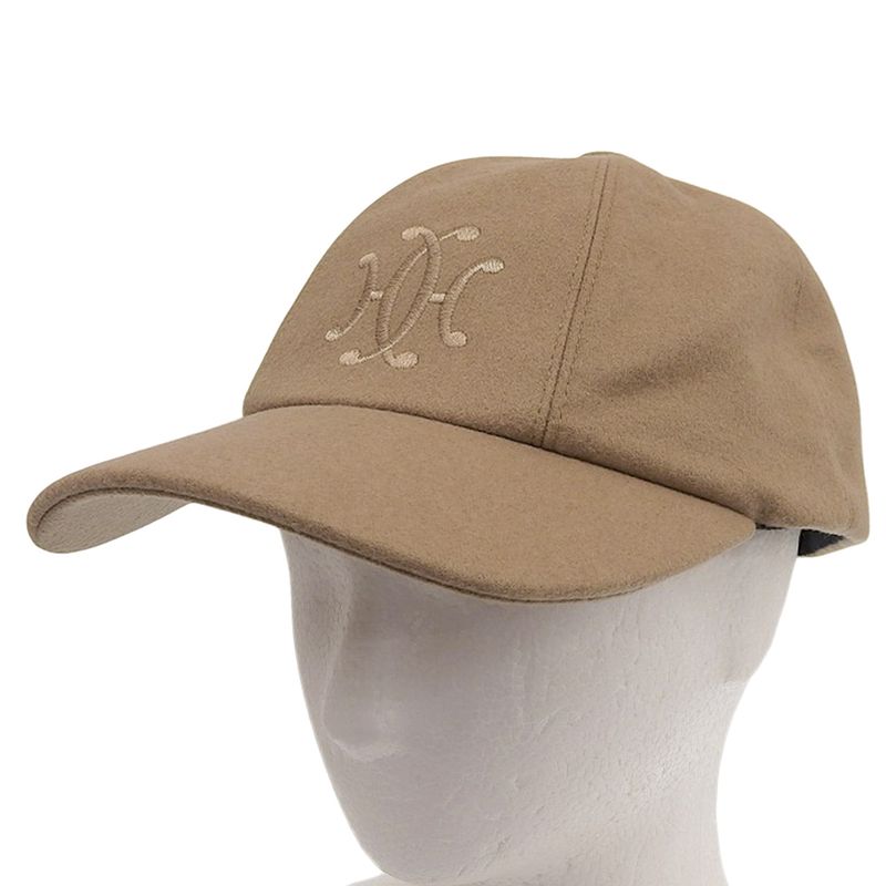 Hermes 2022item Serena Embroidery H Lift Embroidered 100% Cashmere Cap Casket