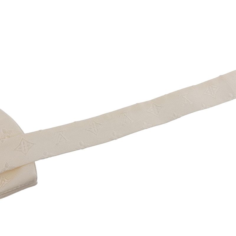 Boxed Super Louis Vuitton M77098 Noupapillon Jacquard 100% Silk Monogram Bow