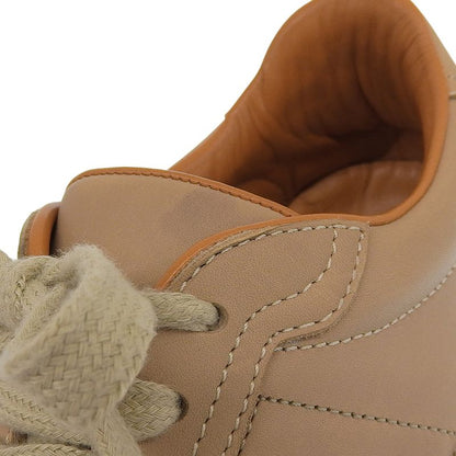 Hermes Quick H Logo Calf Leather Flat Sneakers 37 23.5-24cm (9.45in) Ladies