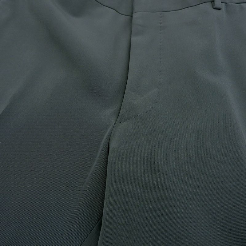 Prada Black Tag A8050 Polyester Satin Tailored Jacket Slacks Setup Suit 48