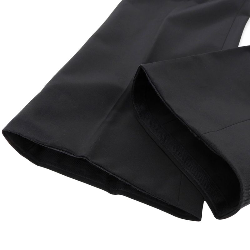 Prada Black Tag A8050 Polyester Satin Tailored Jacket Slacks Setup Suit 48