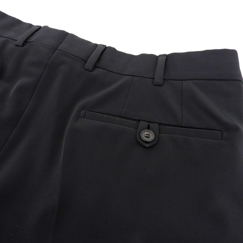 Prada Black Tag A8050 Polyester Satin Tailored Jacket Slacks Setup Suit 48