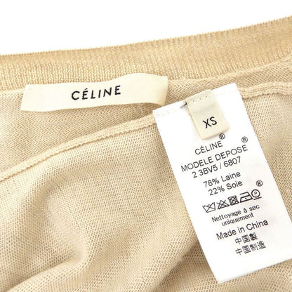 Celine Phoebe Period 23bv5 Silk Wool Icon Buckles Up Knit Cut And Sewn XS Mode