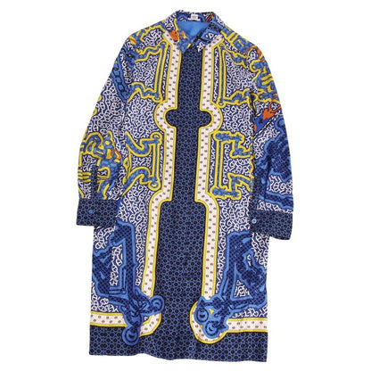 Hermes Dress 24SS Shirt Dress All Over Pattern Si