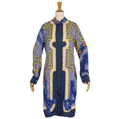 Hermes Dress 24SS Shirt Dress All Over Pattern Si