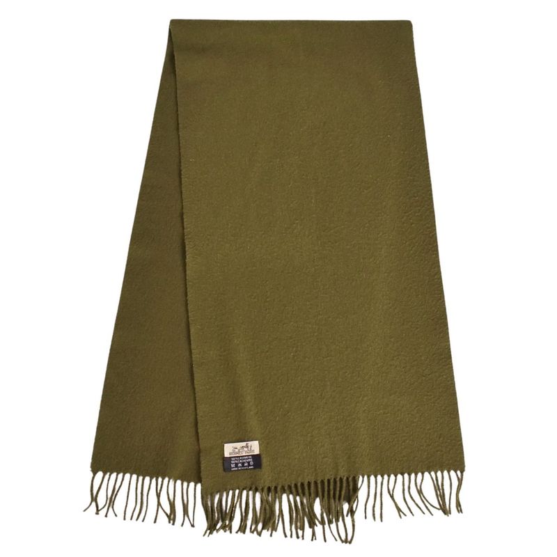 Hermes Scarf Shawl Fringe 100% Cashmere Me