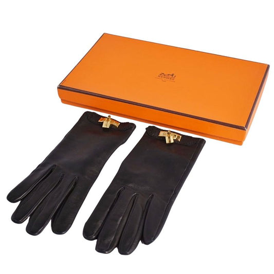 Hermes Gloves Kelly Hardware Cadena Padlock Lamb
