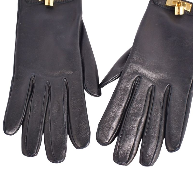 Hermes Gloves Kelly Hardware Cadena Padlock Lamb