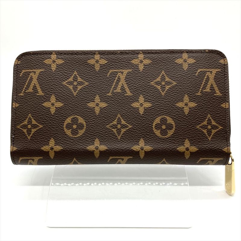 Louis Vuitton Zippy Wallet Long Wallet Monogram Canvas M41895 Fuchsia Gold