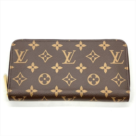 Louis Vuitton Zippy Wallet Long Wallet Monogram Canvas M41895 Fuchsia Gold