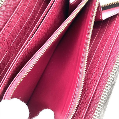 Louis Vuitton Zippy Wallet Long Wallet Monogram Canvas M41895 Fuchsia Gold