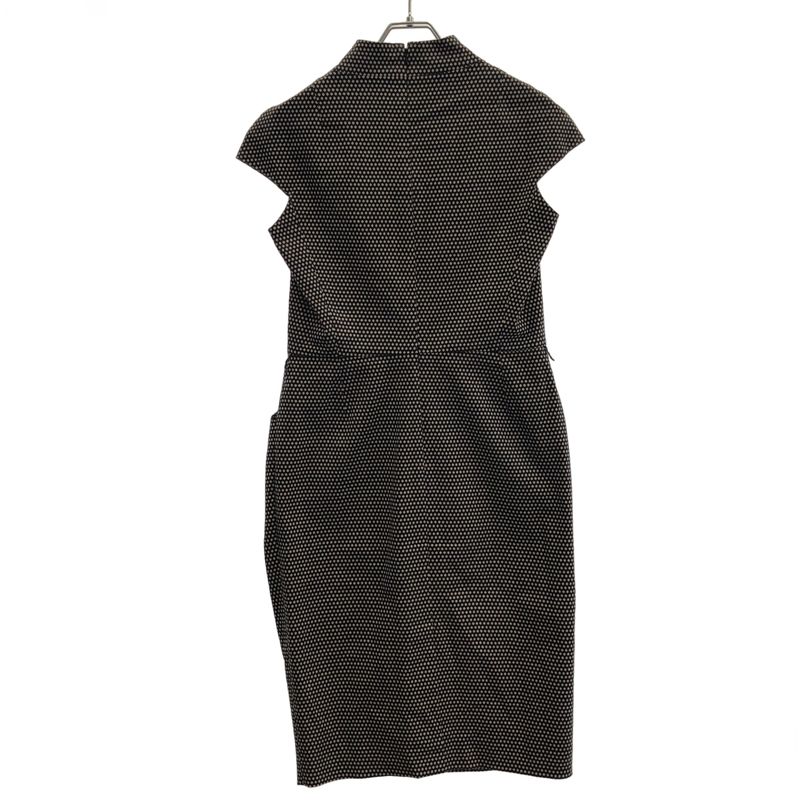 Christian Dior Sleeveless Dotted Dress 2c21656c1385 Black Ivory 40