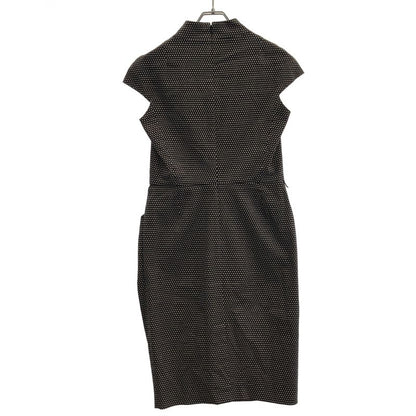 Christian Dior Sleeveless Dotted Dress 2c21656c1385 Black Ivory 40