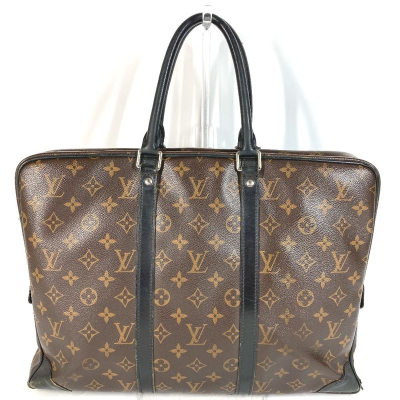 Louis Vuitton Business Bag Porte Documents Voyage PDV M40225 Monogram Macassar