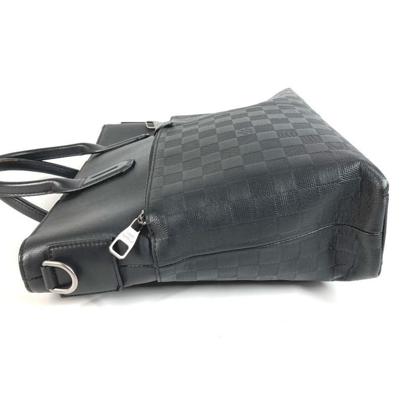 Louis Vuitton Business Bag 7DW Briefcase N41565 Damier Infini Leather Onyx Black