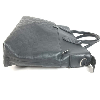 Louis Vuitton Business Bag 7DW Briefcase N41565 Damier Infini Leather Onyx Black
