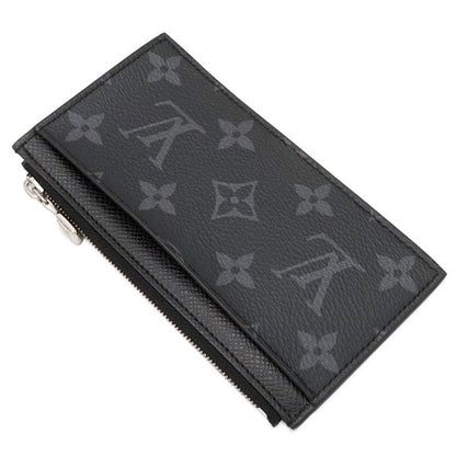 Louis Vuitton Coin Case Coin Card Holder Taiga Monogram Eclipse Noir Black