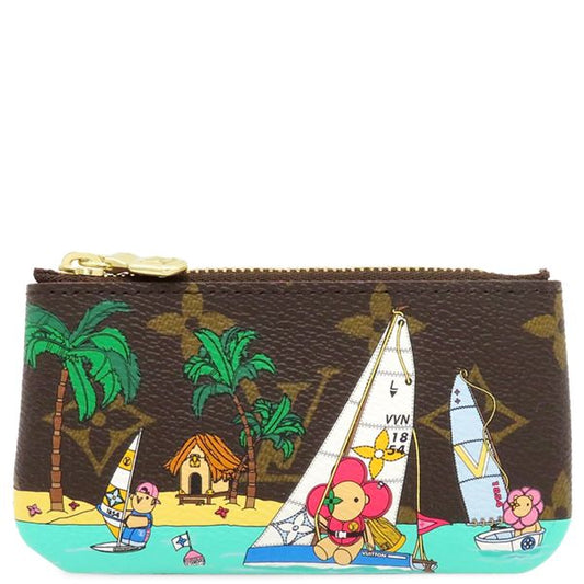 Louis Vuitton Coin Case Pochette Cles Monogram Canvas Monogram Gold Hardware