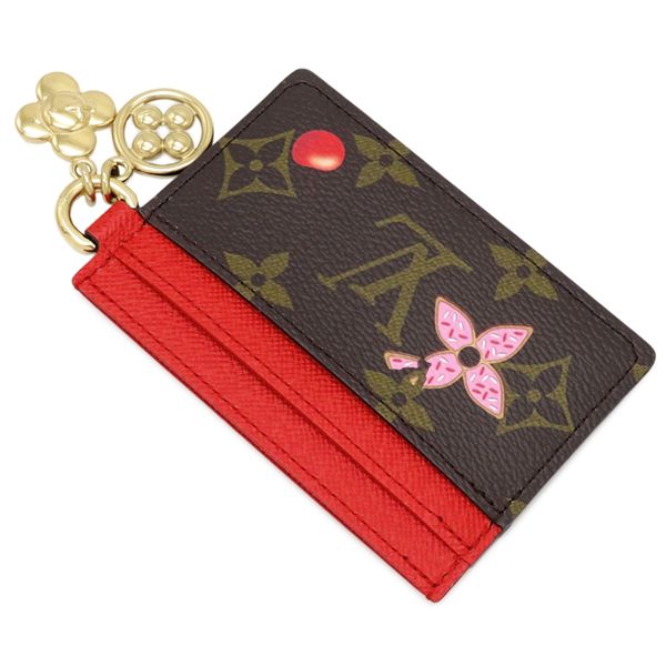 Louis Vuitton Card Case Porte Carte LV Charm Monogram Canvas Monogram × Candy