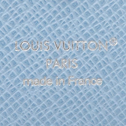 Louis Vuitton Card Case Envelop Carte de Visite Leather Taiga Lama Sky Blue