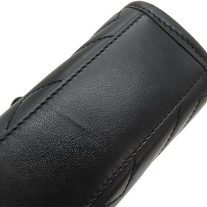 Gucci 2way Bag GG Marmont Quilted Leather Black Mattogo Old Hardware Black