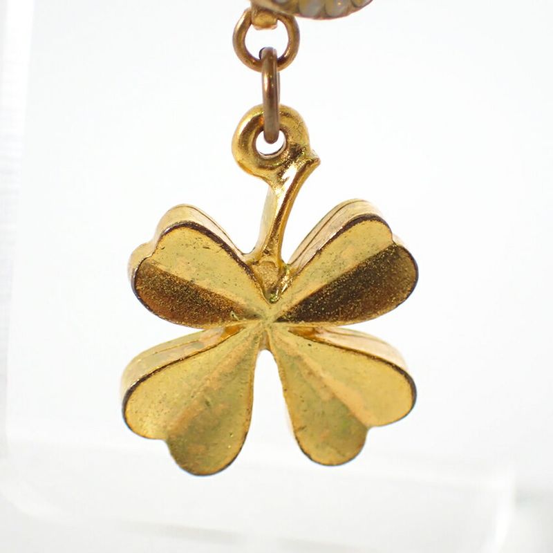 Chanel Coco Mark 5 Rhinestone Earrings One Side //j83-5