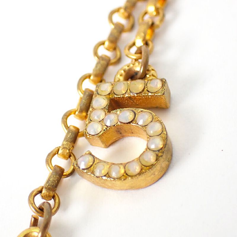 Chanel Coco Mark 5 Rhinestone Earrings One Side //j83-5