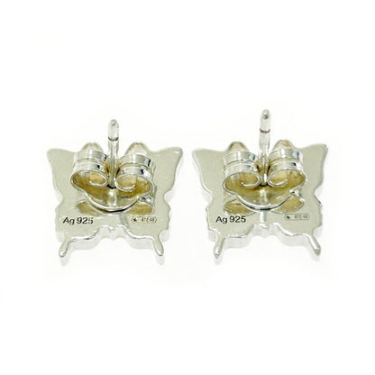 Gucci Silver Butterfly Earrings Ladies 3.6g 925 Engraved 493455 Earrings