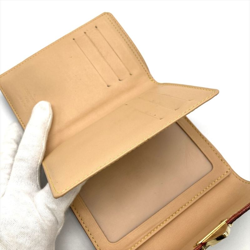 Louis Vuitton Portefeuille Koala Noir Black Trifold Wallet M58015 Black Gold