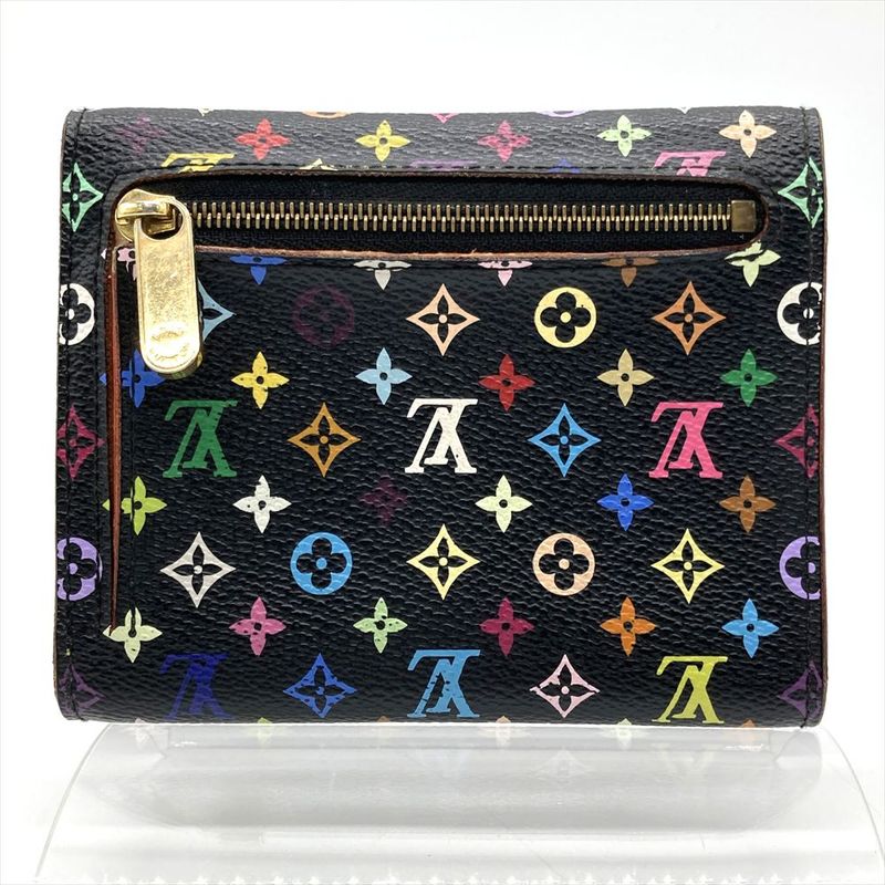 Louis Vuitton Portefeuille Koala Noir Black Trifold Wallet M58015 Black Gold