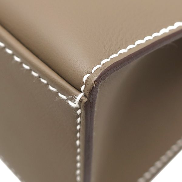 Hermes Handbag Pochette Kelly Mini Vorsluft Etoupe Gold Hardware Never Used