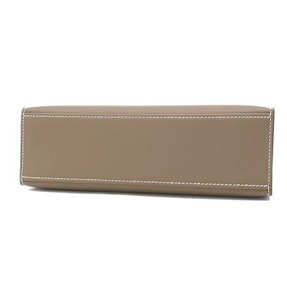 Hermes Handbag Pochette Kelly Mini Vorsluft Etoupe Gold Hardware Never Used