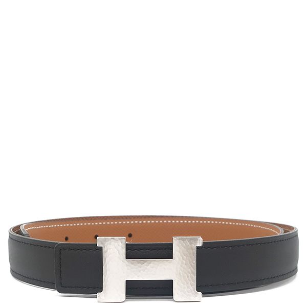 Hermes Belt Mini Constance Martelee Vosuift Vaux Epson Black and Gold #80