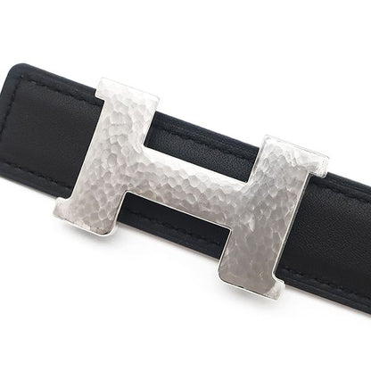 Hermes Belt Mini Constance Martelee Vosuift Vaux Epson Black and Gold #80