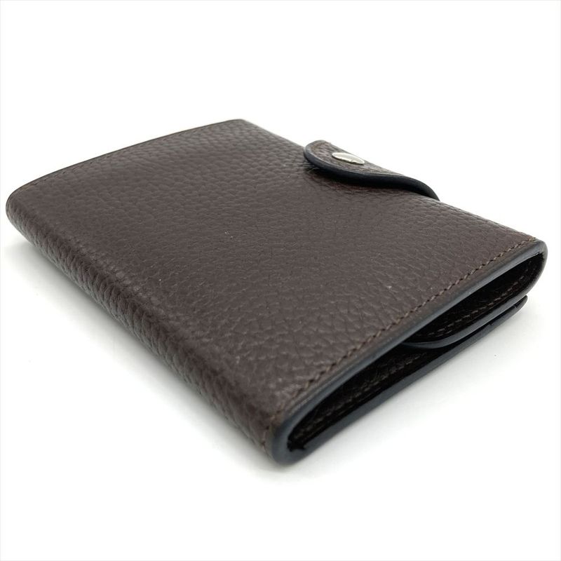 Hermes Iliade Gallop De Compact Wallet Bifold Wallet Vache Engraved B Brown