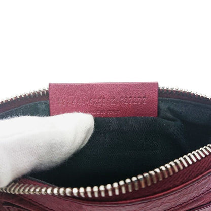 Balenciaga Coin Case Mini Wallet Bordeaux Leather