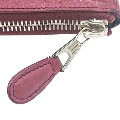 Balenciaga Coin Case Mini Wallet Bordeaux Leather