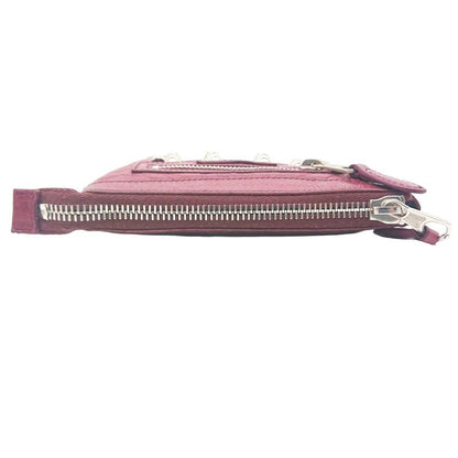 Balenciaga Coin Case Mini Wallet Bordeaux Leather