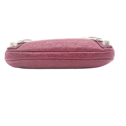 Balenciaga Coin Case Mini Wallet Bordeaux Leather