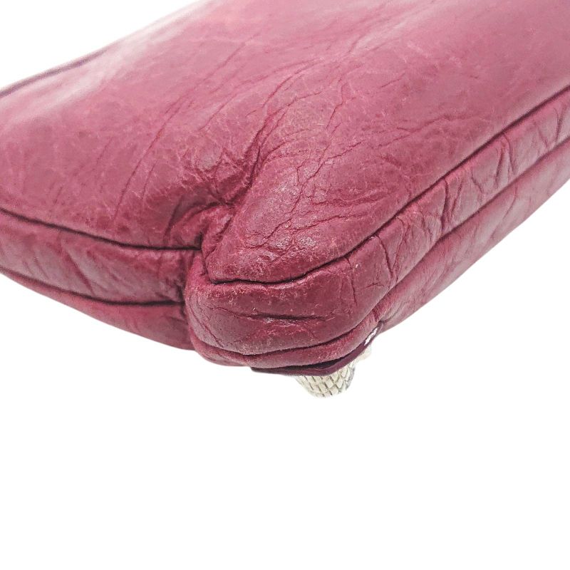 Balenciaga Coin Case Mini Wallet Bordeaux Leather