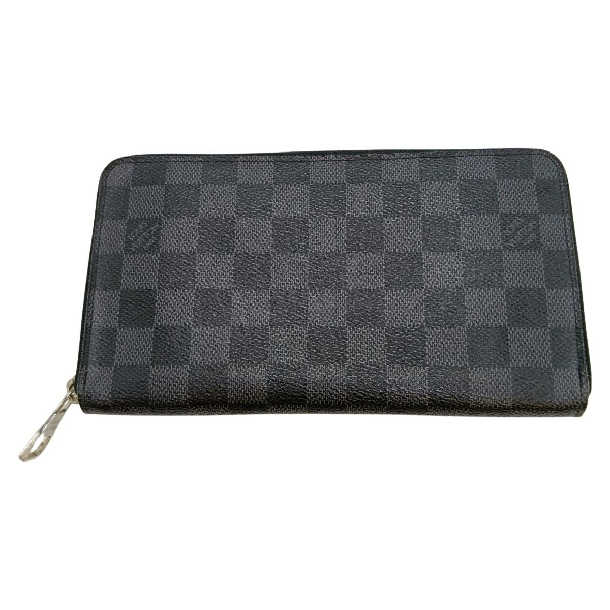 Louis Vuitton Damier Graphite Zippy Organizer Long Wallet N63077 Black