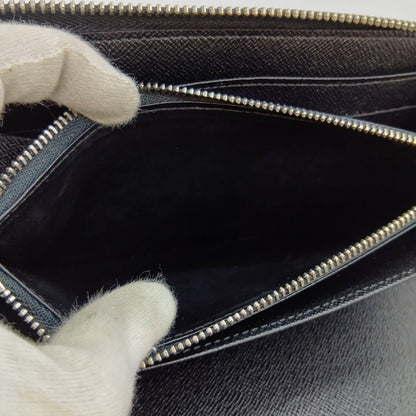 Louis Vuitton Damier Graphite Zippy Organizer Long Wallet N63077 Black