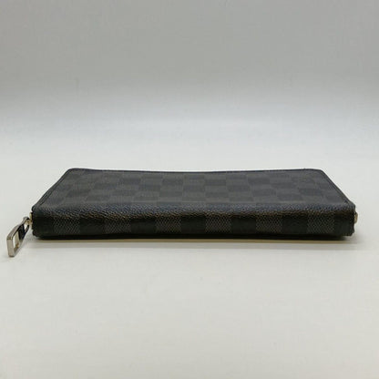 Louis Vuitton Damier Graphite Zippy Organizer Long Wallet N63077 Black