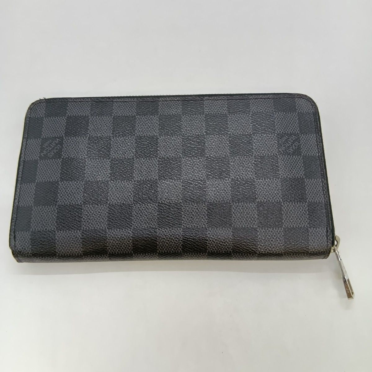 Louis Vuitton Damier Graphite Zippy Organizer Long Wallet N63077 Black