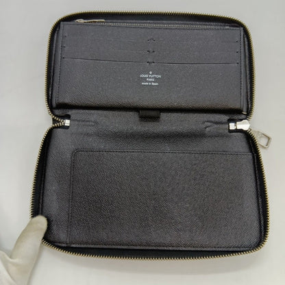 Louis Vuitton Damier Graphite Zippy Organizer Long Wallet N63077 Black