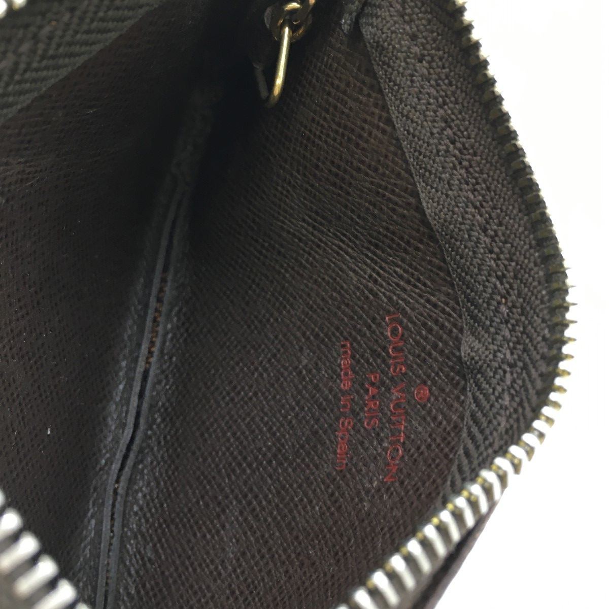 Louis Vuitton Pochette with Box and Cloth Bag Hardware Peeling