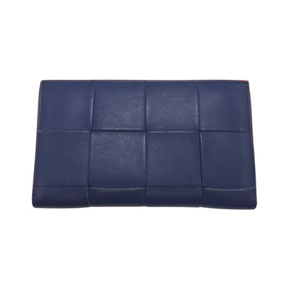 Bottega Veneta Cassette Zip Around Wallet Navy