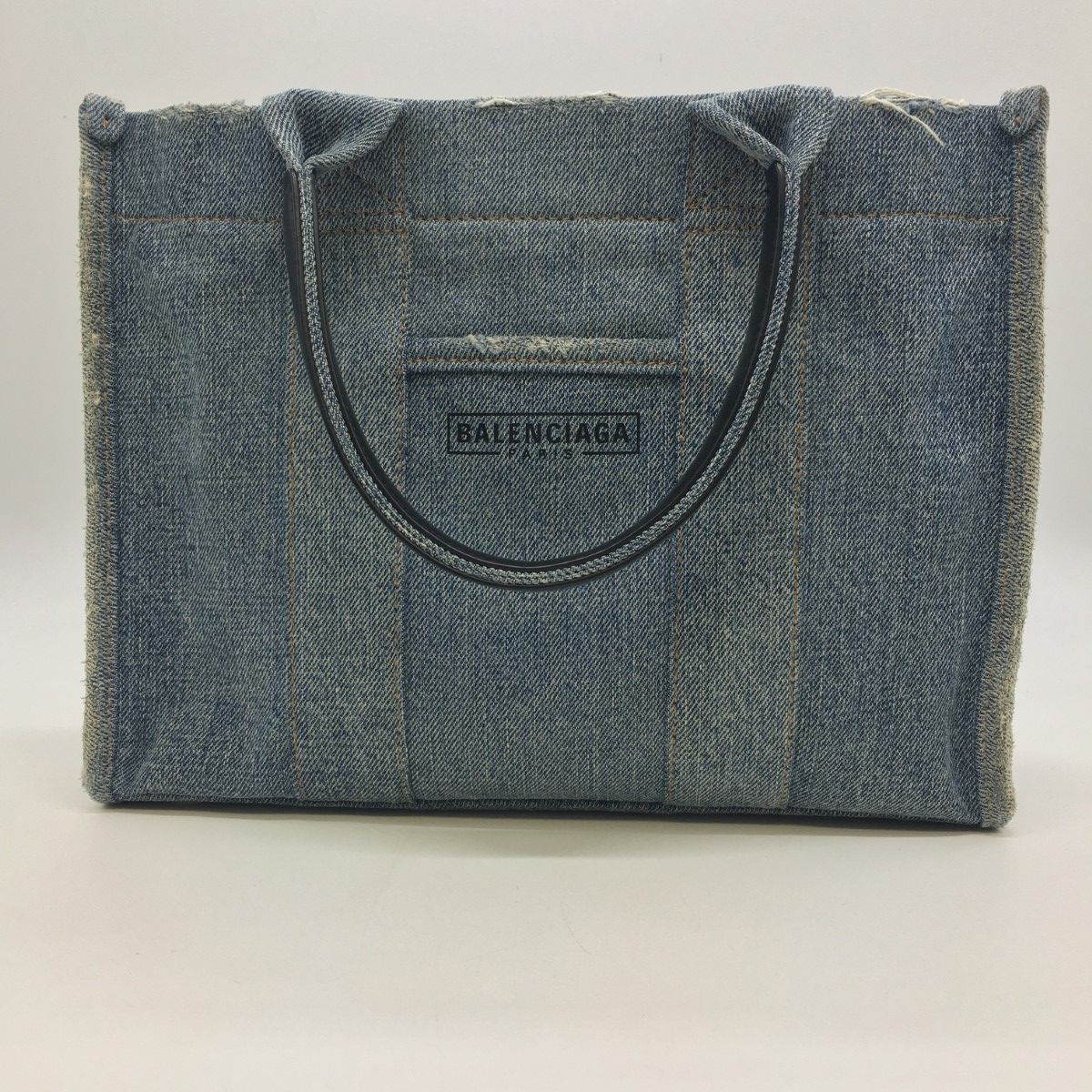 Balenciaga 2way Tote Bag Hardware Small Denim 671402 Blue