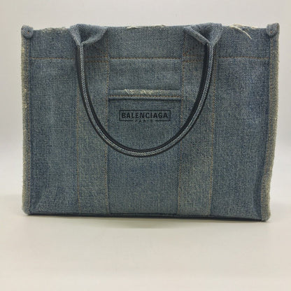 Balenciaga 2way Tote Bag Hardware Small Denim 671402 Blue