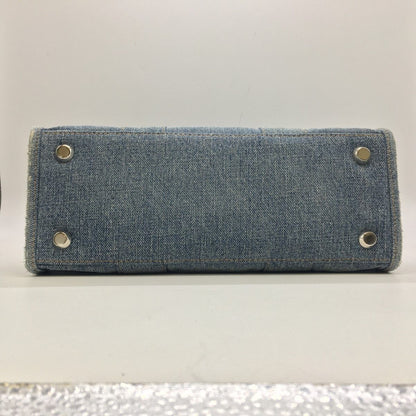 Balenciaga 2way Tote Bag Hardware Small Denim 671402 Blue